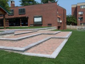 Terraced walls and Pavers at Hampshire College