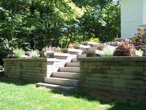 Retaining Wall and Steps